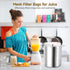 5 5 Pcs Gallon Reusable Mesh Filter Bags, Nylon Filter Bags with Storage Bag for Kitchen, Reusable Filter Bag
