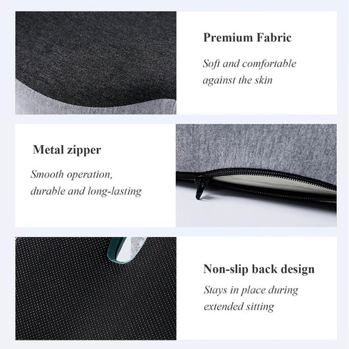 ZHZKGMLBVB Seat(Blue-1) Ergonomic Seat Cushion with Back Support,Orthopedic Cushion for Office Chair and Car,Pressure