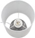 LT1171-GRY 13.78" Simple Designs Chic Glow Marble Inspired Ceramic Table Lamp with Fabric Shade, for Bedroom, Office