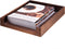 Wooden Letter Tray, Natural Pine Wood Desktop Organizer, Multi-Functional Storage for Office Kitchen, Stackable