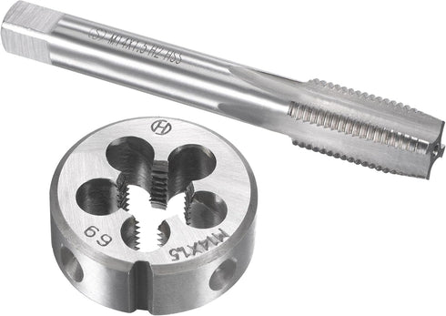 uxcell M14 x 1.5mm Metric Tap and Die Set, Machine Thread Screw Tap & Die Kit for Nut Screw Bolt Repair