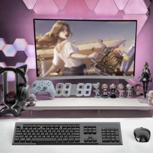 Beego Ergonomic Computer Keyboard Stand - Black Acrylic Keyboard Riser Tilted Keyboard Holder Keyboard Tray with Black