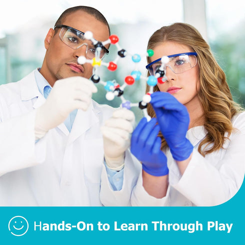124 Set, Molecular Model Kit, Pcs Organic Molecular Chemistry Atom Element Model Kit for Lessons in Chemistry