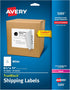 Avery Full-Sheet Shipping Labels, 8.5" x 11", White, 25 Blank Customizable Stickers for Mailing, Shipping, Organizing