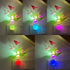 1W Plug-in Night Light with Auto Light Sensor, RGB LED Mushroom Night Light Wall Based Flower Lamp Energy Efficient