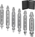 HaiFafafaing 6 Set Pcs Stripped Screw Extractor Hss Damaged Screw Remover and Extractor Nuts & Bolts Drill Bit Tools