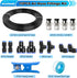 mxuteuk 1/4" Air Hose Fittings, 1/4" OD Push to Connect Fittings, 1/4" (6.35mm) OD x 32.8 Feet PU Tube (15PCS)