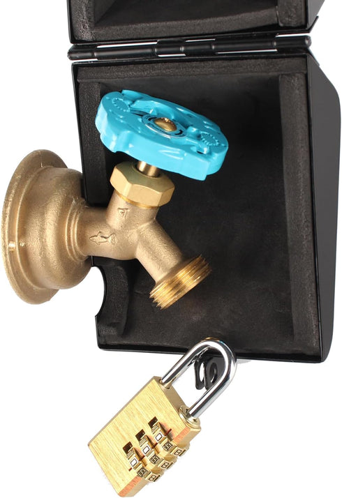 Dakekou Outdoor Faucet Iock System - Insulated Faucet Iock and Garden Hose Bib Iock Cover,Made of Steel- Prevents Water