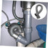 Sink Connecting Extension Drain Hose for Washing Machine, Flexible Drain Tubing for Sink Drain, Double Head Plastic