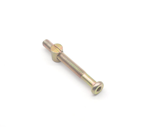 binifiMux 10-Pack M8 70mm 51mm, x Hex Drive Socket Cap Furniture Bolt Scrws Barrel Nuts for Crib Cot Chairs Beds
