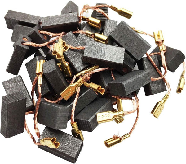 30Pcs Electric Motor Carbon Brushes Replacement Tool Set, b-100 5x8x15mm Self-Stop Graphite Carbon Brush