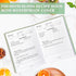 Perfect Blank Recipe Book: Waterproof Cover, 186 Pages to Write and Organize Your Own Recipes (Spring Green)
