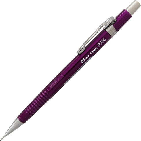 Pentel Sharp Mechanical Pencil, 0.5mm, Metallic Purple Barrel, Box of 12 (P205MV)