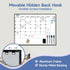 Dry Erase Calendar Whiteboard for Wall Hanging, 24"x18" Monthly White Board Calendar with Sturdy Aluminum Frame