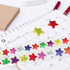 Star Smiley Stickers for Rewarding Student Behaviour - 8 Colour Glitter Star Stickers for Teachers, 2 Pack