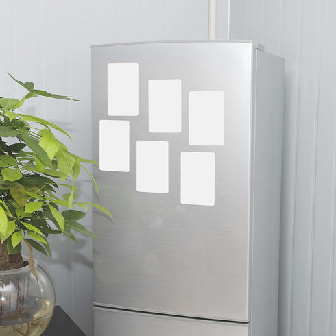 Dry Erase Magnets Set, 12 Pack 6x4" Whiteboard Magnetic Notes Planning Labels for Home, Office and Classroom