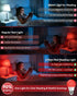 7W 670nm Bulbs 4PK, 100% Bulb, A15 60W Bulbs BoRccdit Red Light for Sleep Blue Light Blocking Red Light Night Light