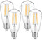 WIHTU LED Filament Light Bulbs, Bright Vintage 6W LED Edison Bulbs, 60W Equivalent, ST58 2700K Warm Light, E26 Standard