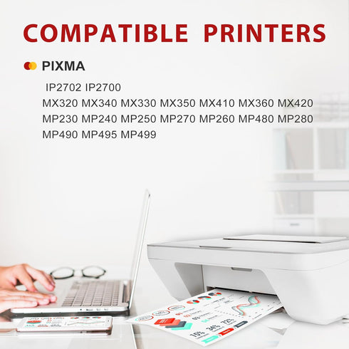 myCartridge 210XL Black Remanufactured Ink Cartridge for Canon 210XL PG-210, Use for PIXMA MP490 MP495 MP250 (2 Pack)
