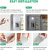 Closet Dimmer Counter, (6 Pack) LED Lights Wireless Motion Sensor Puck Light, Newest Version USB Rechargeable Step