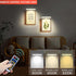 HIPTOKING 4pcs 3 Dimmable, Battery Operated Picture Light with Lighting Color,Painting Light for Wall with Remote,Led