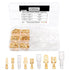QTEATAK 2.8,4.8,6.3mm Golden Quick Splice Male and Female Wire Spade Crimp Terminal Connectors Kit