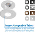 Nicor DLF301205KWH Flush Mount, 5000K, White