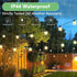 25Ft G40 27 Bulbs, 5 SUNSGNE Outdoor Patio String Lights with Frosted White Globe Waterproof Connectable Hanging String