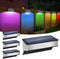 4 Pack Solar Fence Lights Outdoor RGB Color Changing and 10 Fix