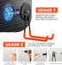 Large Strong Magnetic Hooks Heavy Duty, 3.5in Powerful Utility Magnets for Garage Storage and Hanging Tools