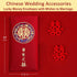 Chinese Red Envelopes for Weddings, 10 Pieces Traditional Lucky Money Packets of Chinese Xi (8.8x17cm, G)