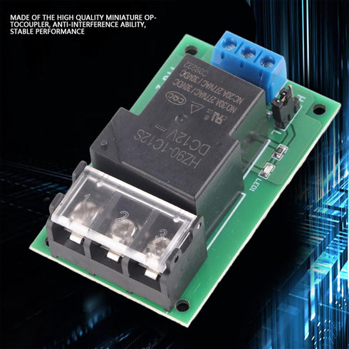 12V Relay Module High Power One Way Relay Board, High/Low Level Trigger with Optical Isolation, 30A YYG-2