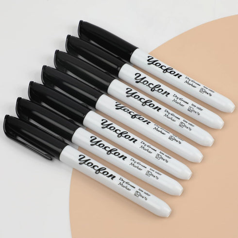 Dry Erase Markers, 148 Pack Bulk Black Fine Tip Markers for School, Office, Home Use