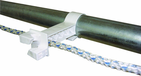 Field Guardian Pipe Clamp Insulator - White