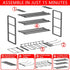 (4 4 Heavy Duty Drill Holder & Power Tool Organizer Wall Mount, Metal Cordless Tool Organizer for Cordless Drill