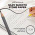 Stone Paper Waterproof Spiral Notebook, 7.20”x10.11”, 50 Sheets, Eco-Friendly Mineral Stone Paper Notebook, Waterproof,