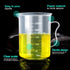 Teenitor Plastic Graduated Cylinder Beaker Set of 5pcs (10ml, 25ml, 50ml, 100ml, 250ml) and 5pcs Plastic Beakers