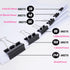 Medium Paper Clips and Binder Clips, 48 Pcs 1.25 Inch Black Metal Clamps for Office Home School