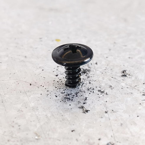 (650Pcs) #8×1" Black Self Tapping Screws, 410 Black Metal Screws, Oxide Stainless Steel Truss Head Self Drilling