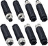 M8 4 Pin Male & Female Socket Panel Aviation Wire Connector, 8mm Outdoor Waterproof IP67 A Coding