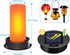 2 Pack 2.87 3.35 Inch Solar Light Replacement Top with Flickering Flame, Waterproof Solar Light Parts for Hot Air