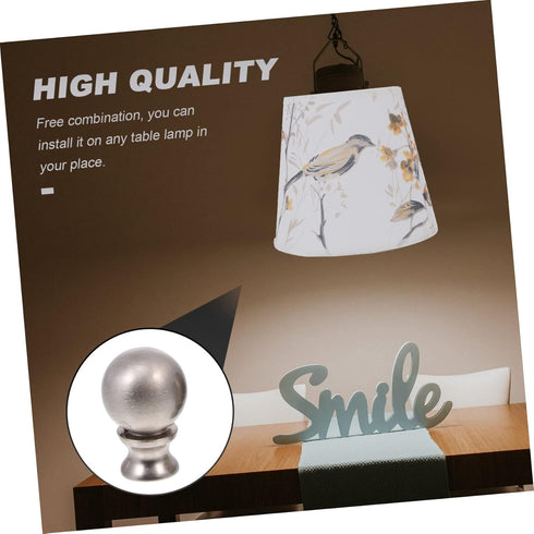 Holibanna 2Pcs Lamp Finial Decorative Knob for Table and Floor Lamps Easy Installation Compatible with Standard Lamp