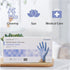 McKesson Confiderm 3.5C Nitrile Exam Gloves - Non-Sterile, Powder-Free, Blue, Large, 200 Count