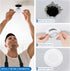 3.6" 5" 2 PATIKIL ID OD Plastic Trim Ring, Pcs Ceiling Light Goof Rings Matte Circular Light Cover Lighting Fixture