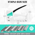 HAUSHOF Light Duty Staple Gun, Upholstery Staple Gun with 800PCS JT21 Staples, White Staple Gun Kit