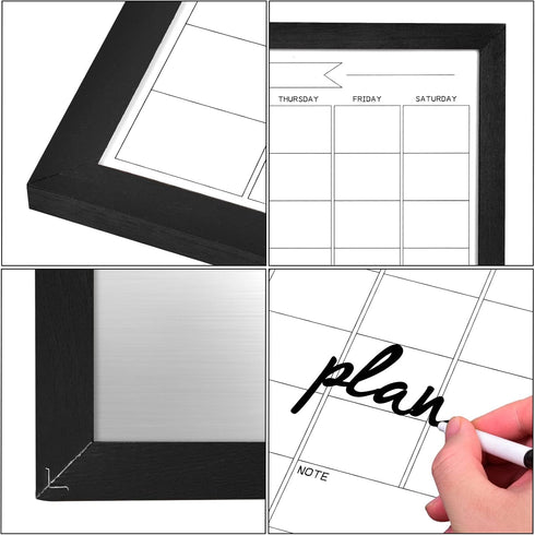 TORASO Dry Erase White Board & Monthly Calendar Board, Magnetic Whiteboard for Wall, Hanging Board for Office, Home