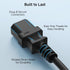 Cable Matters 2-Pack 6ft, C14 C13 10A, 18AWG, Computer to PDU Power Extension Cord - IEC to IEC PDU Power Cord, Black