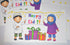 Zaffron Eid Holiday Gift Money Envelopes, Children Celebrate Eid Design, 8 Pack