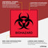 Biohazard Stickers Signs by Sutter Signs (Pack of 10) | Decals for Labs, Hospitals, and Industrial Use
