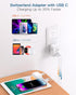 Australia New Zealand Power Plug Adapter, US to Australia Travel Adapter with 3 American Outlets and 3 USB Ports